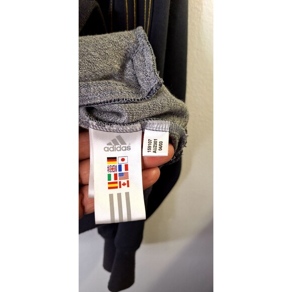 Vtg ADIDAS Full Zip Track Jacket Men's Sz XL Grey Streetwear Sports Active Wear - Picture 5 of 13